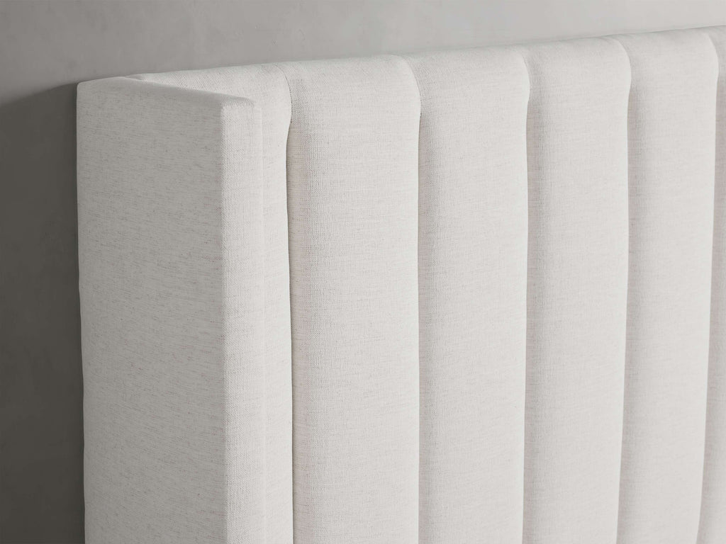 Wyller Channel-Stitched Bed with High Footboard