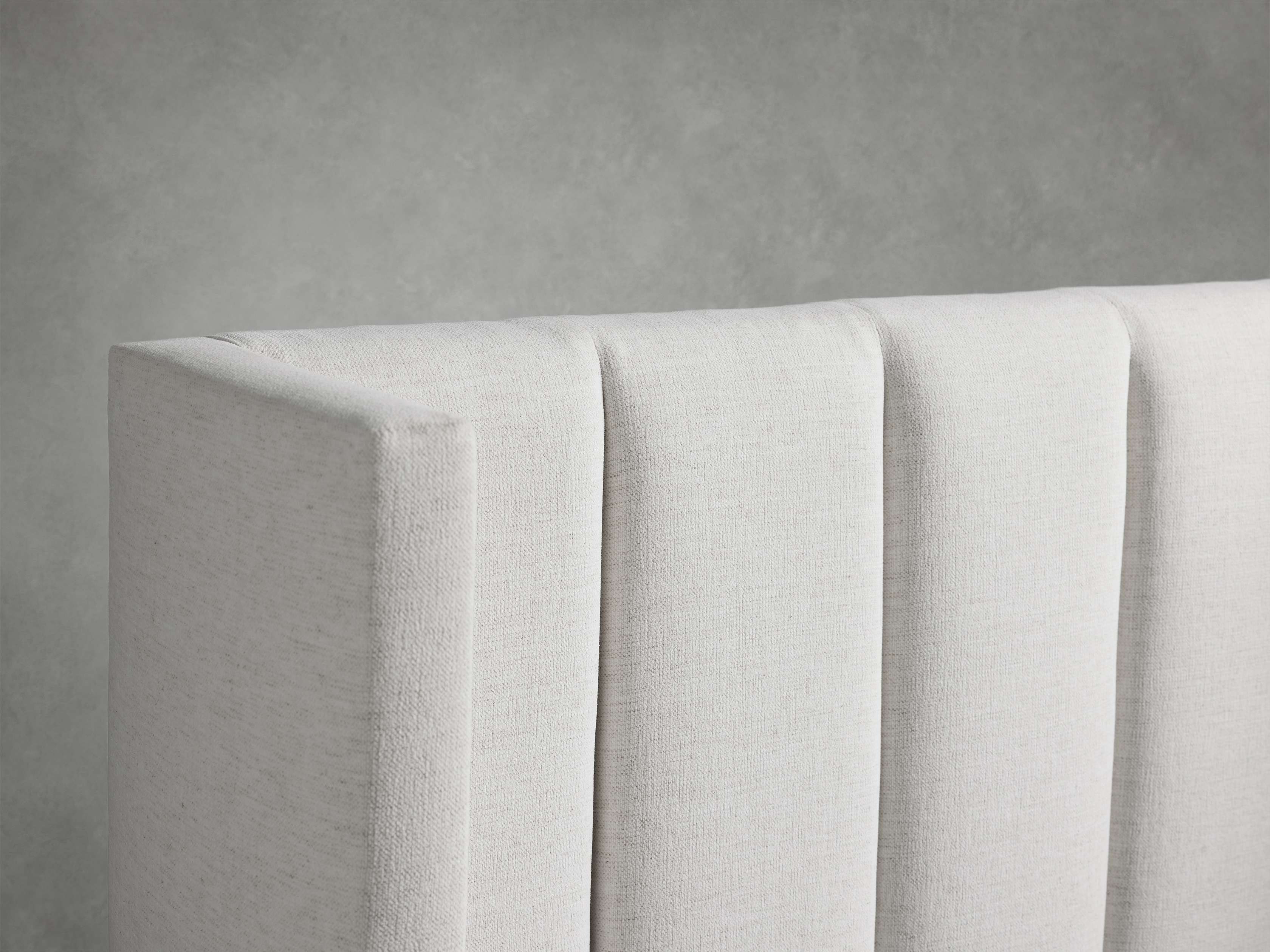 Wyller Channel-Stitched Twin Bed with High Footboard