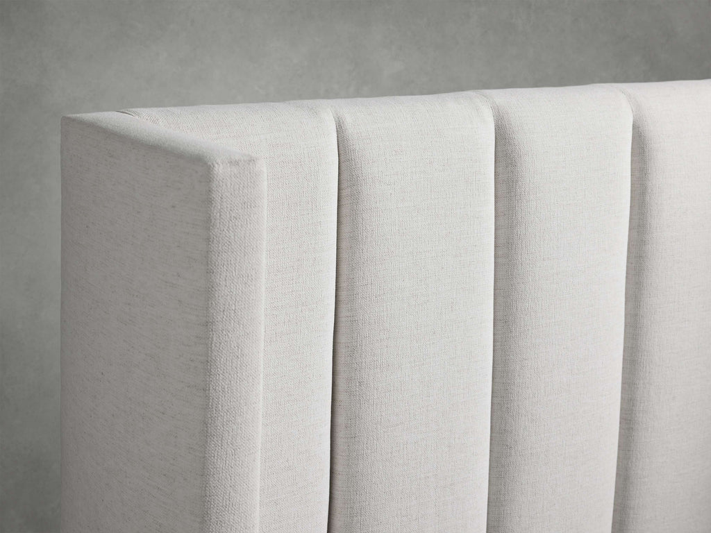 Wyller Channel-Stitched Twin Bed with High Footboard
