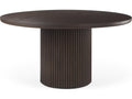 Terra Fluted Dining Table - 6 Niles Chairs - Sloan Cabinet