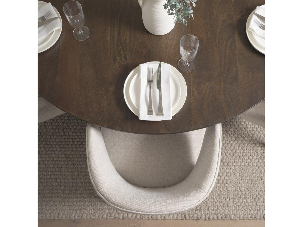 Terra Fluted Dining Table - 6 Niles Chairs - Sloan Cabinet