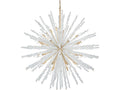 Metropolitan Aisi 40-Light Sputnik Chandelier in Fawn Gold with Clear Sea Glass