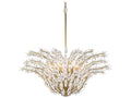 Metropolitan Sorra 14-Light Painted Legacy Brass White Swirl Chandelier