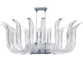 Metropolitan Cisne 12-Light Polished Nickel Crystal Chandelier
