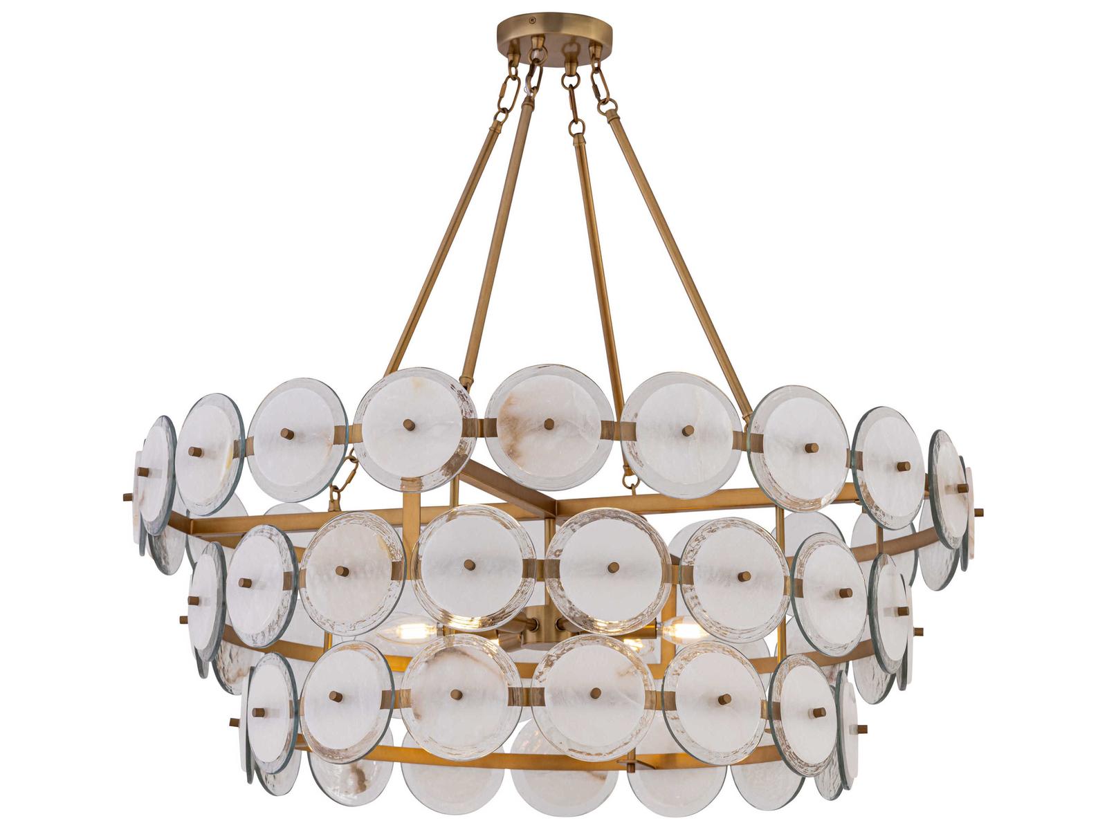 Minka Lavery Kintrel 6-Light Brass Tiered Chandelier