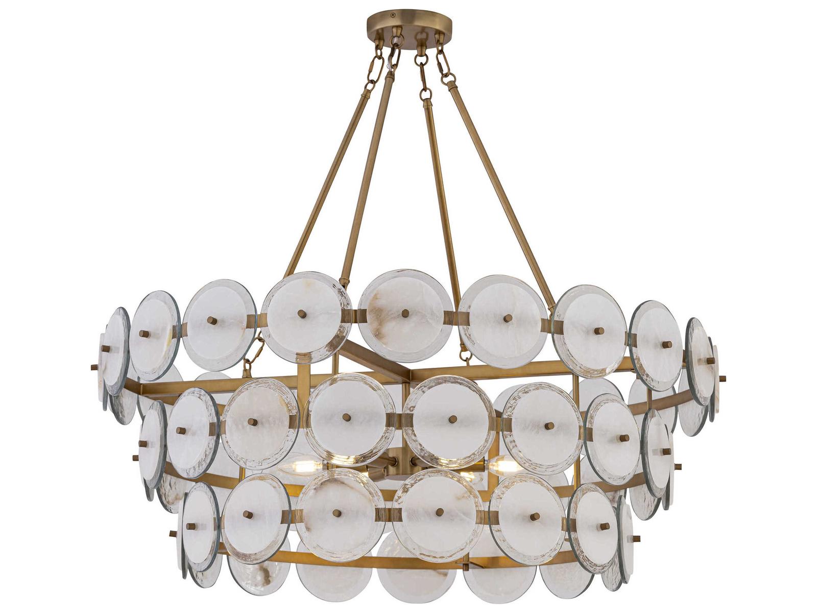 Minka Lavery Kintrel 6-Light Brass Tiered Chandelier