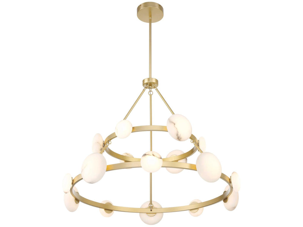 Minka Lavery Zill 16-Light Lily Gold Tiered Chandelier