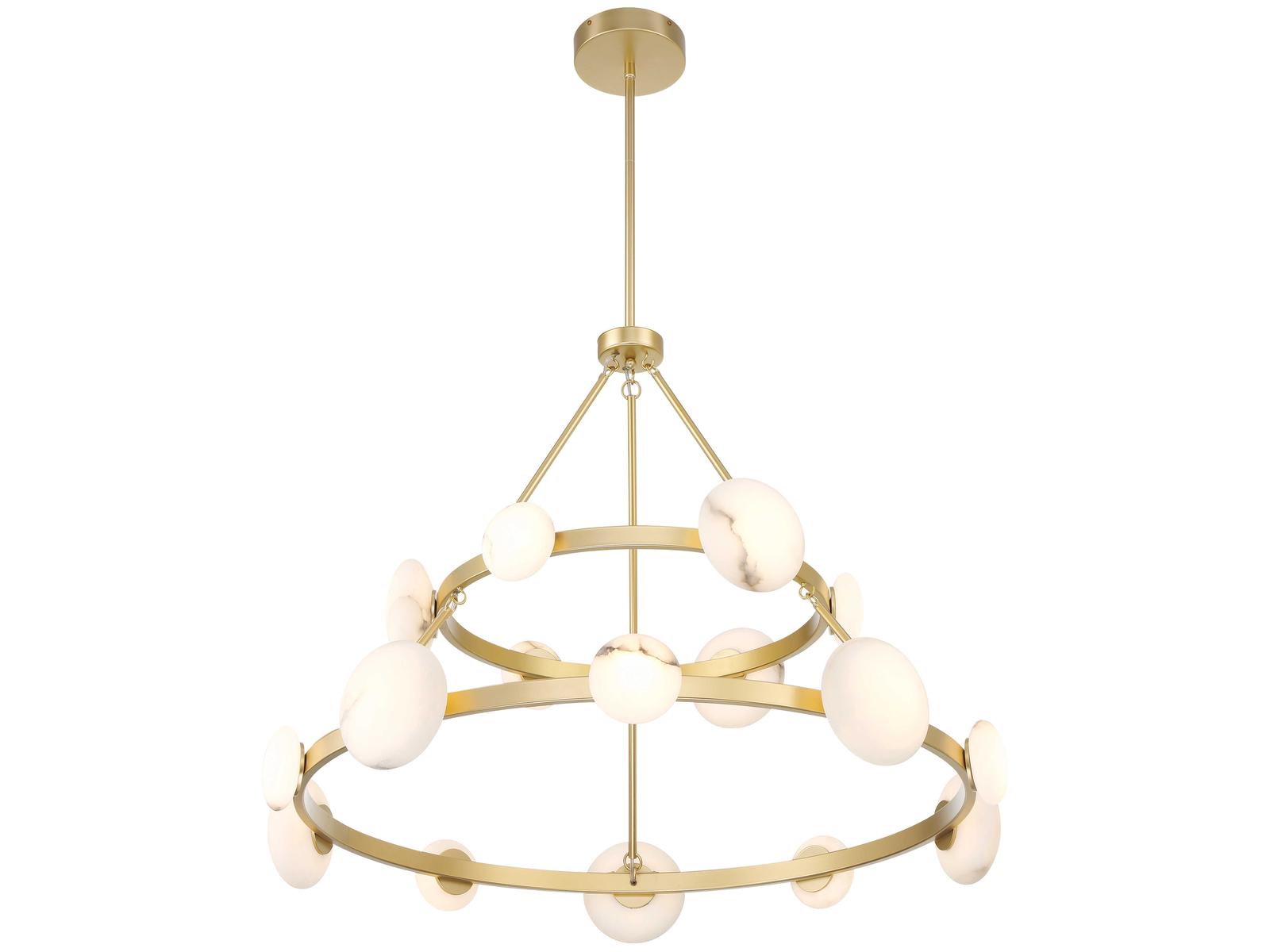 Minka Lavery Zill 16-Light Lily Gold Tiered Chandelier