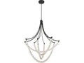 Minka Lavery Pearl 4-Light Linear LED Chandelier in Dark Matte Black