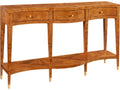 Serpentine Rectangular Wood Console Table Olive Ashe