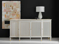 Swedish 76-Inch Sideboard with Gold Leaf Detailing