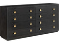 Mirage Double Dresser in Black Lacewood and Oak