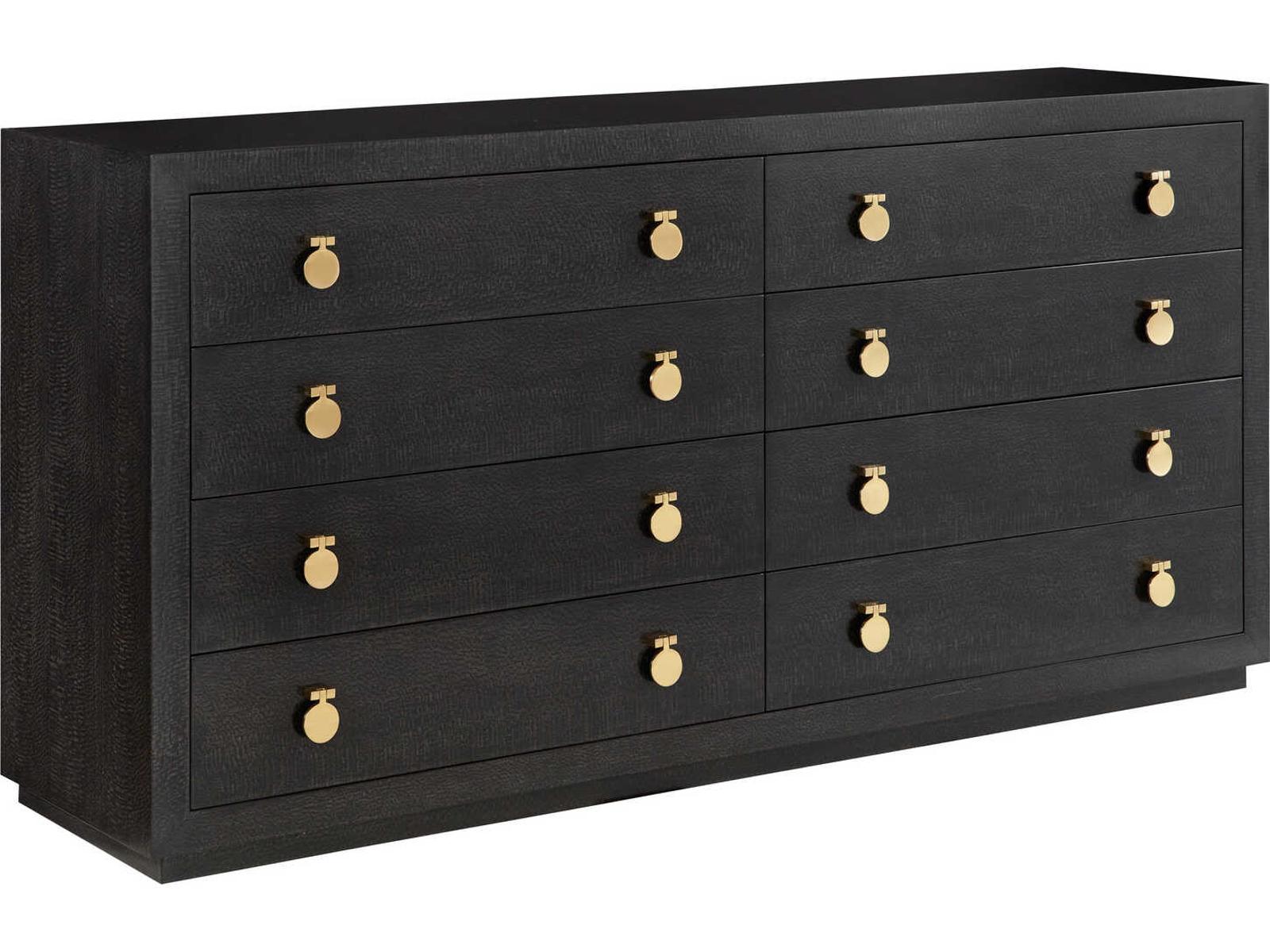 Mirage Double Dresser in Black Lacewood and Oak