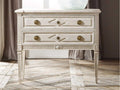 Paris 2-Drawer Nightstand in Antique Painted White Finish