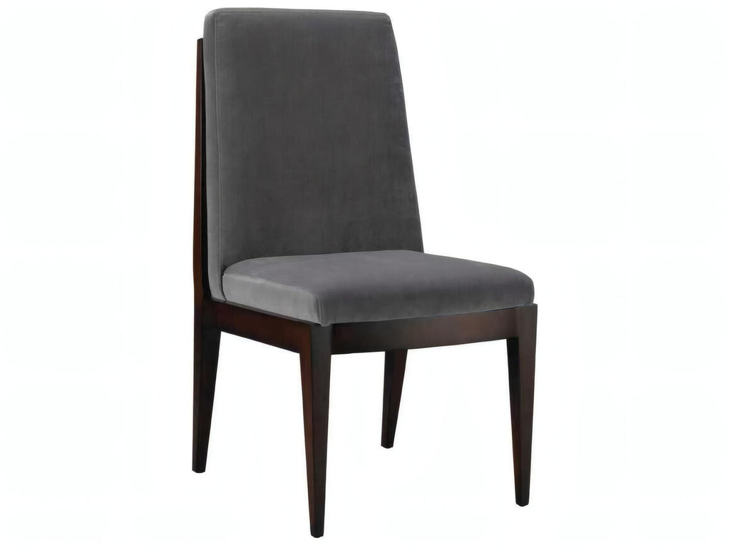 Livingston Black Upholstered Armless Dining Side Chair