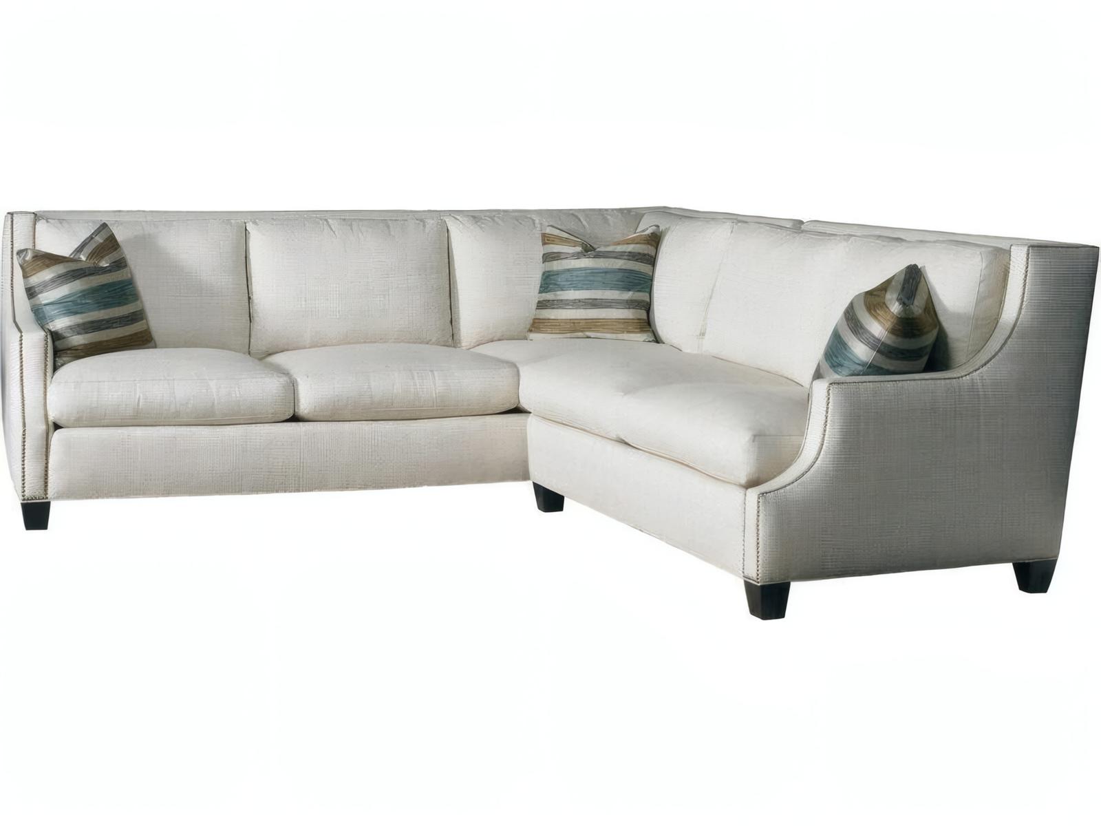 Manhattan Brown Upholstered Sectional Sofa