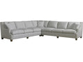Manhattan Blue Upholstered Sectional Sofa