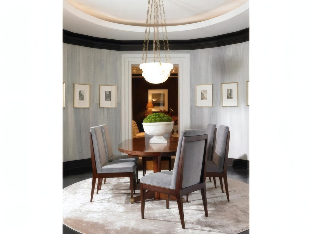 London Oval 79-Inch Wood Dining Table with Rosewood Veneer