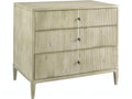 The Reedy 3-Drawer Nightstand in Beige Ash Wood