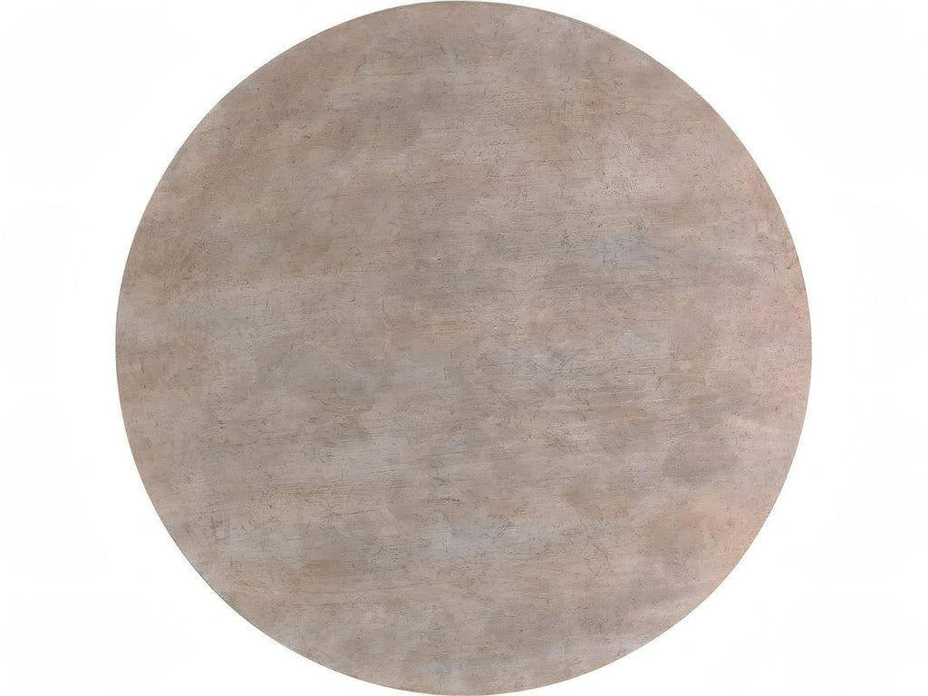 Cyma Round Wood End Table with Sculptural Base