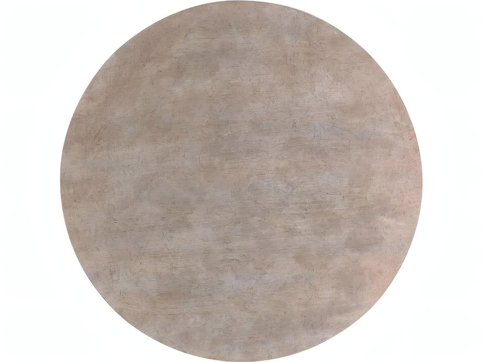 Cyma Round Wood End Table with Sculptural Base