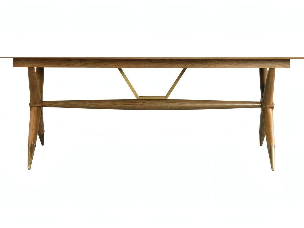 Dunand Rectangular Wood Natural Oak Dining Table