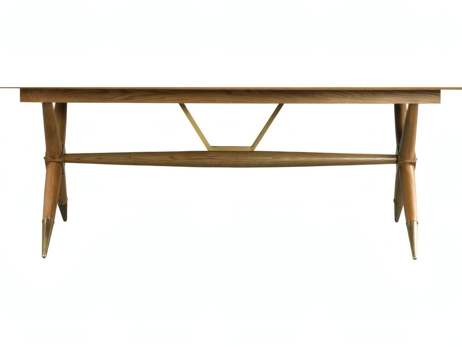 Dunand Rectangular Wood Natural Oak Dining Table