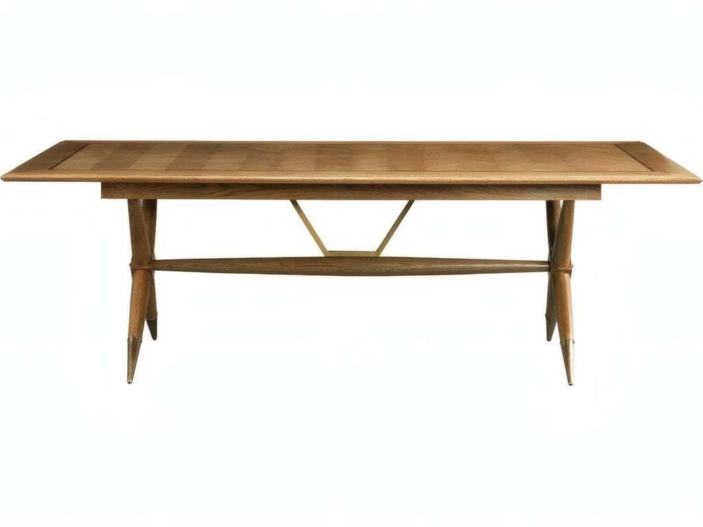 Dunand Rectangular Wood Natural Oak Dining Table