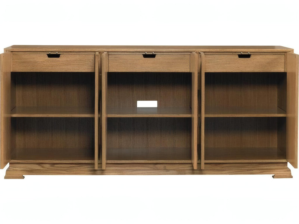 Letitia 80 Inch Burlwood Natural Oak Sideboard