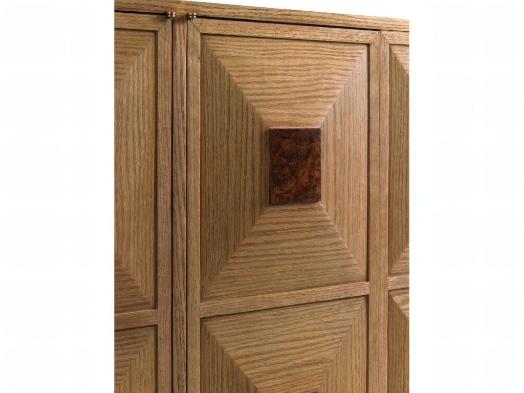 Letitia 80 Inch Burlwood Natural Oak Sideboard