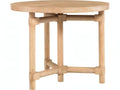 Fairchild Round Wood End Table in Natural Oak