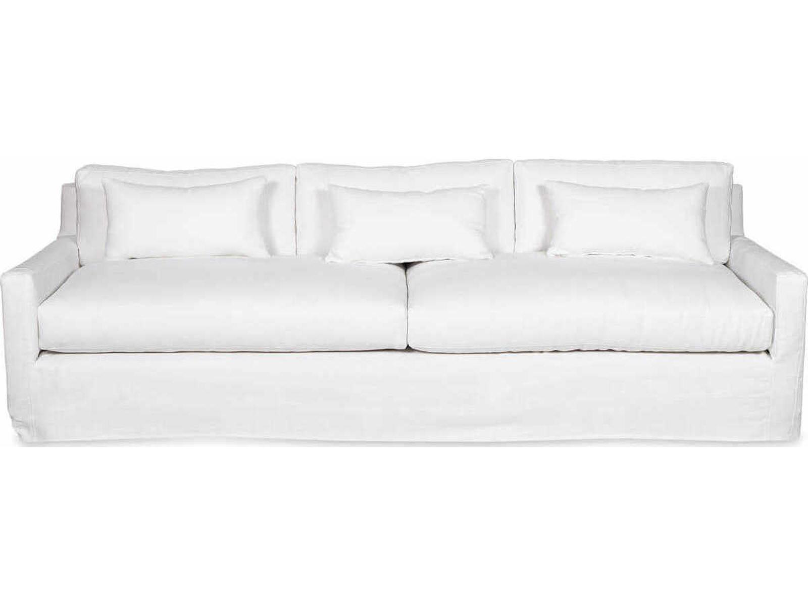 Kathy Upholstered Sofa with Loose Cushions and Optional Slipcover
