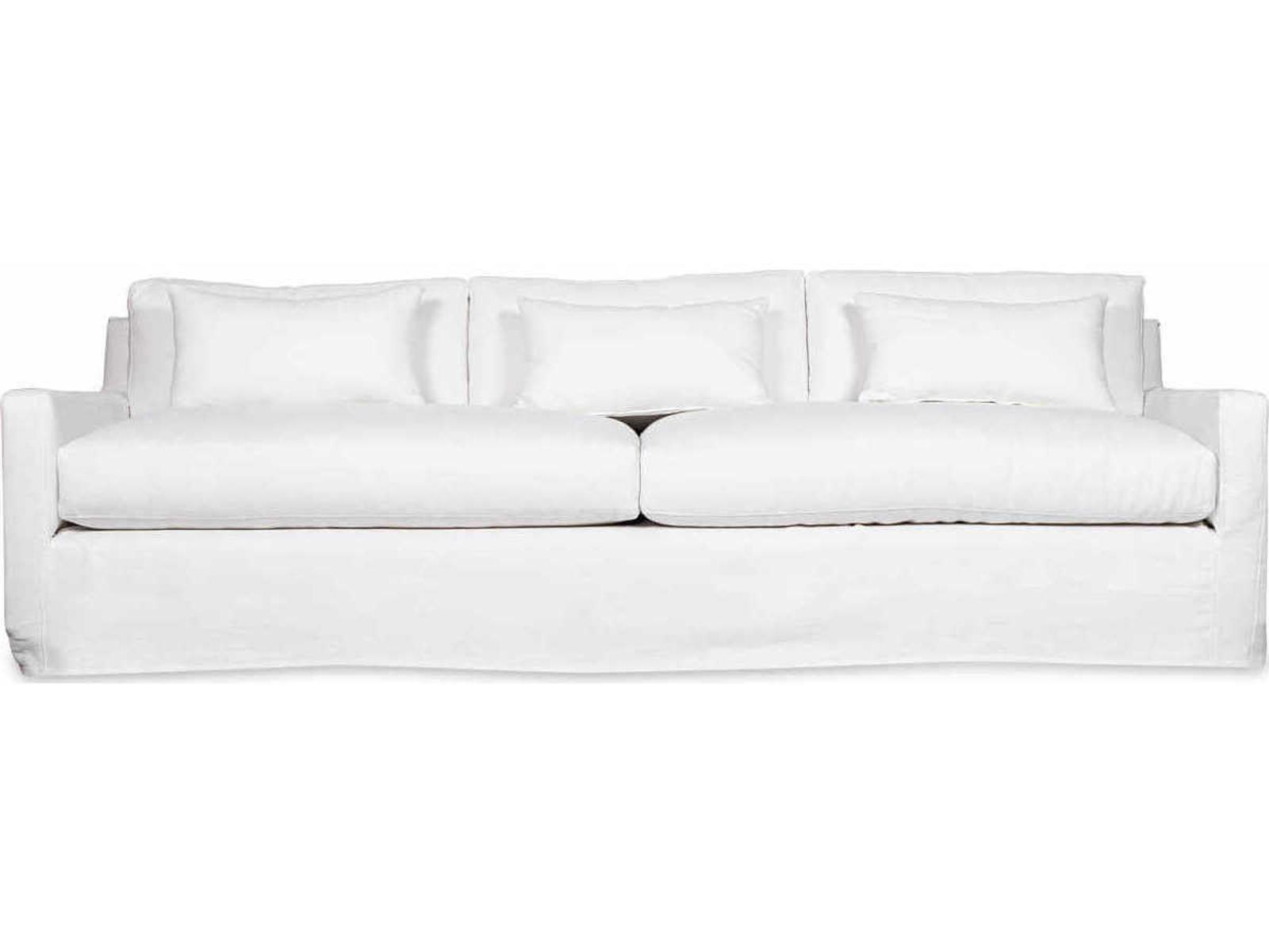 Kathy Upholstered Sofa with Loose Cushions and Optional Slipcover