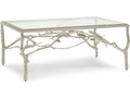 Twig Rectangular Glass Silver Cocktail Table