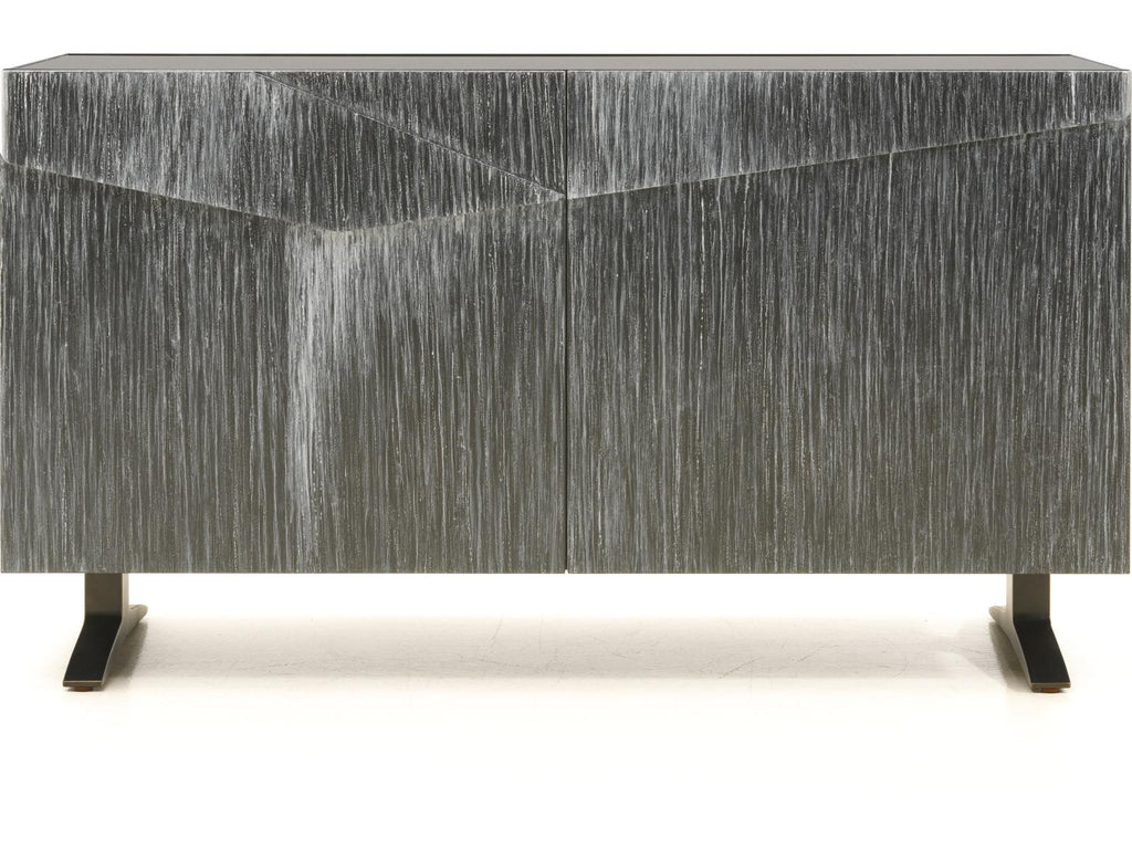 Vide 56 Inch Sideboard with Navy Drip Paint Lacquer Finish