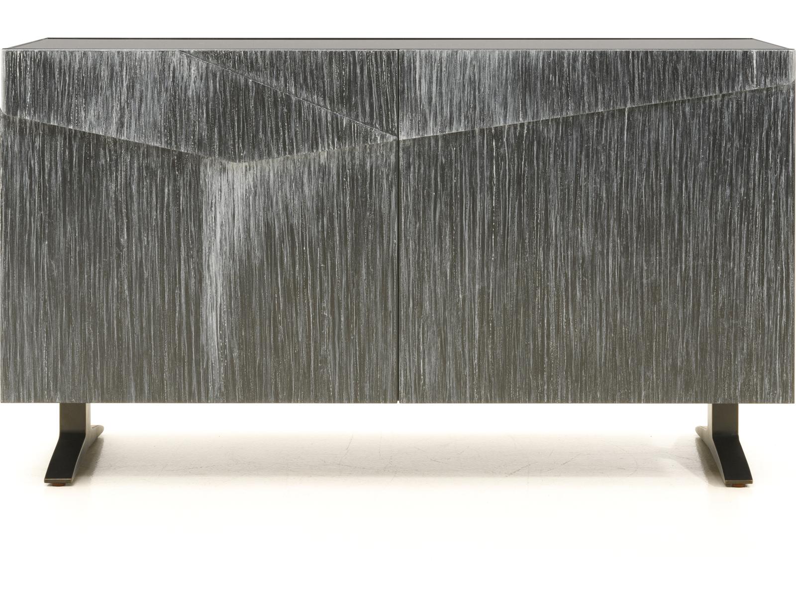 Vide 56 Inch Sideboard with Navy Drip Paint Lacquer Finish