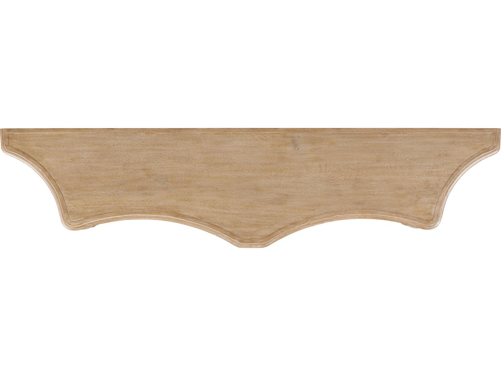 Maitland-Smith Eloise Wood Console Table in Natural Cerused Oak