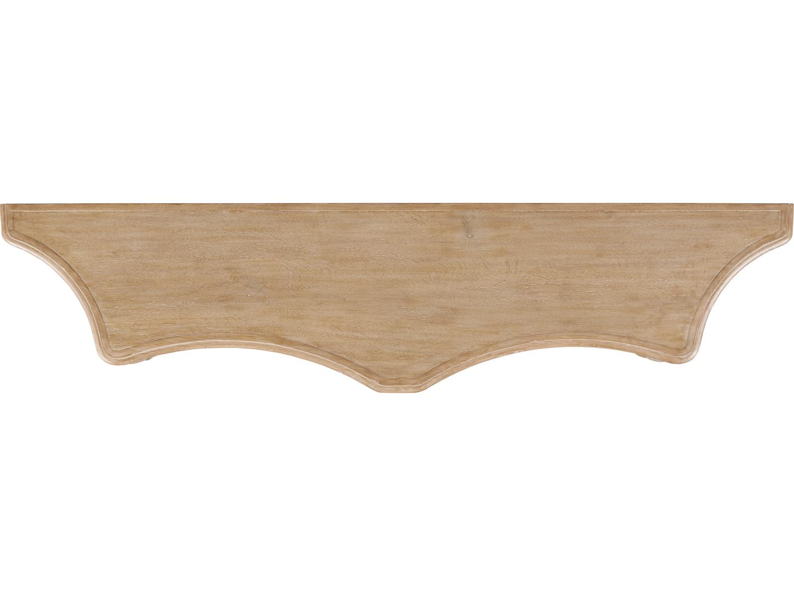Maitland-Smith Eloise Wood Console Table in Natural Cerused Oak