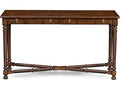 Owen Rectangular Wood Console Table with Oak Burl Top