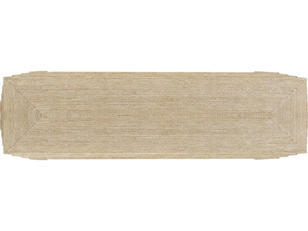 Abaca Rectangular Console Table in Natural Abaca