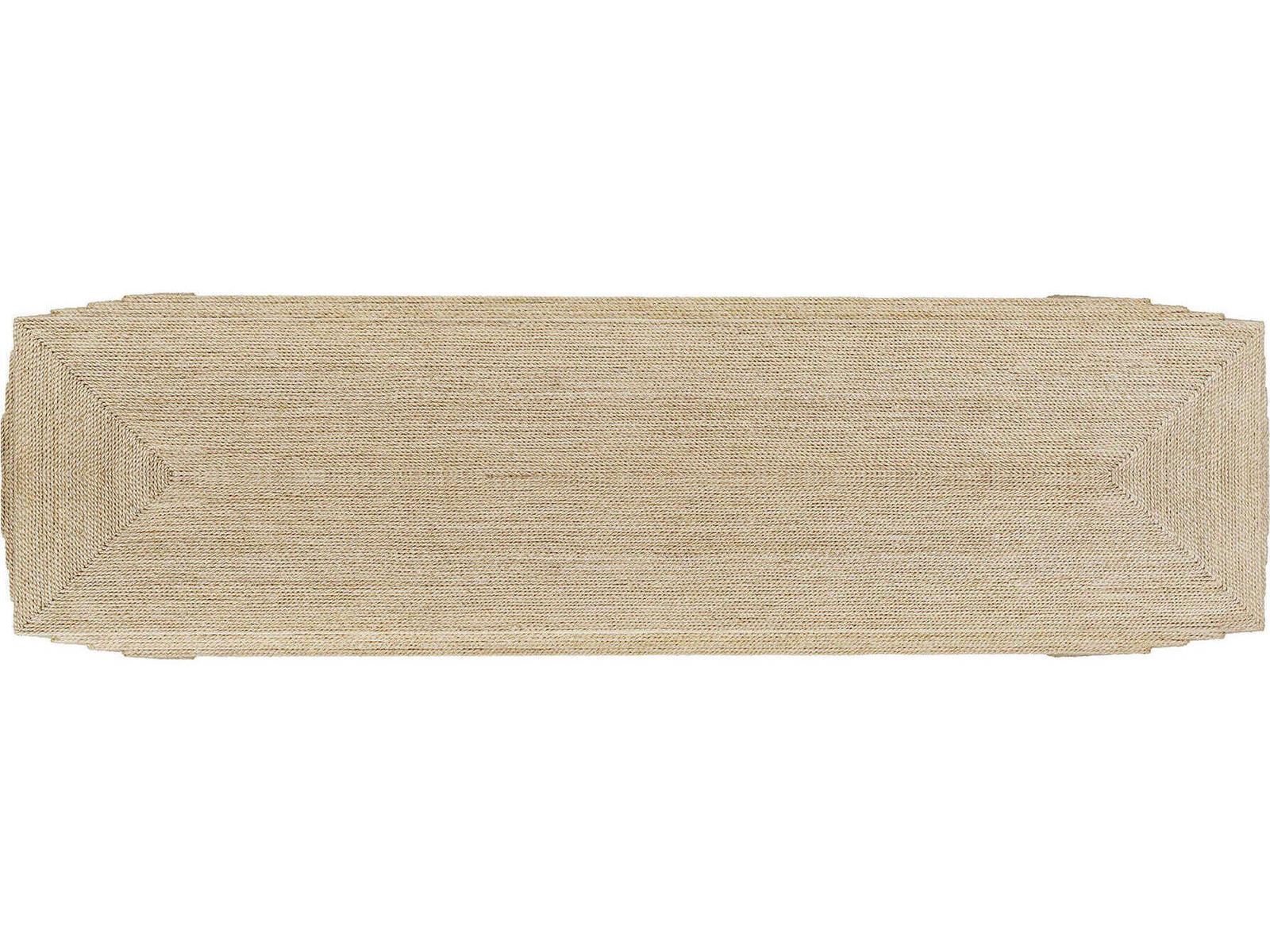 Abaca Rectangular Console Table in Natural Abaca