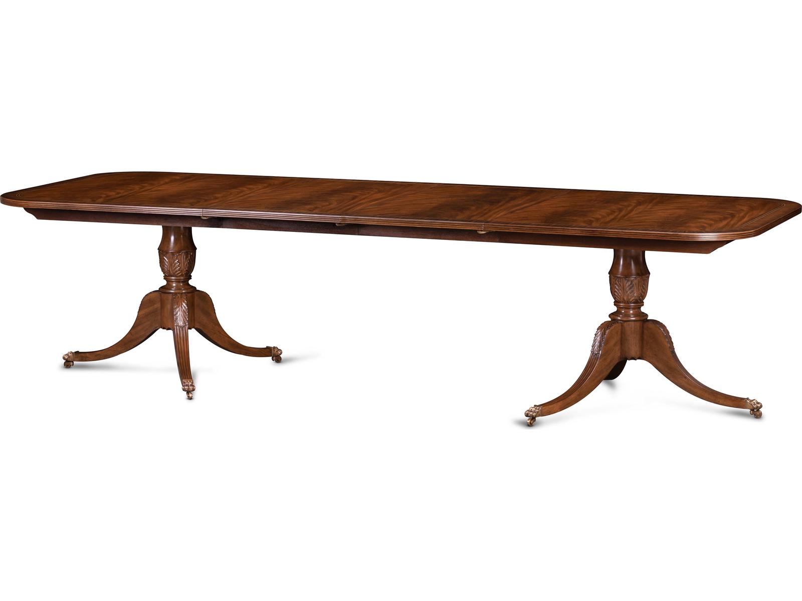 Mg Rectangular Bleached Reeded Wood Dining Table