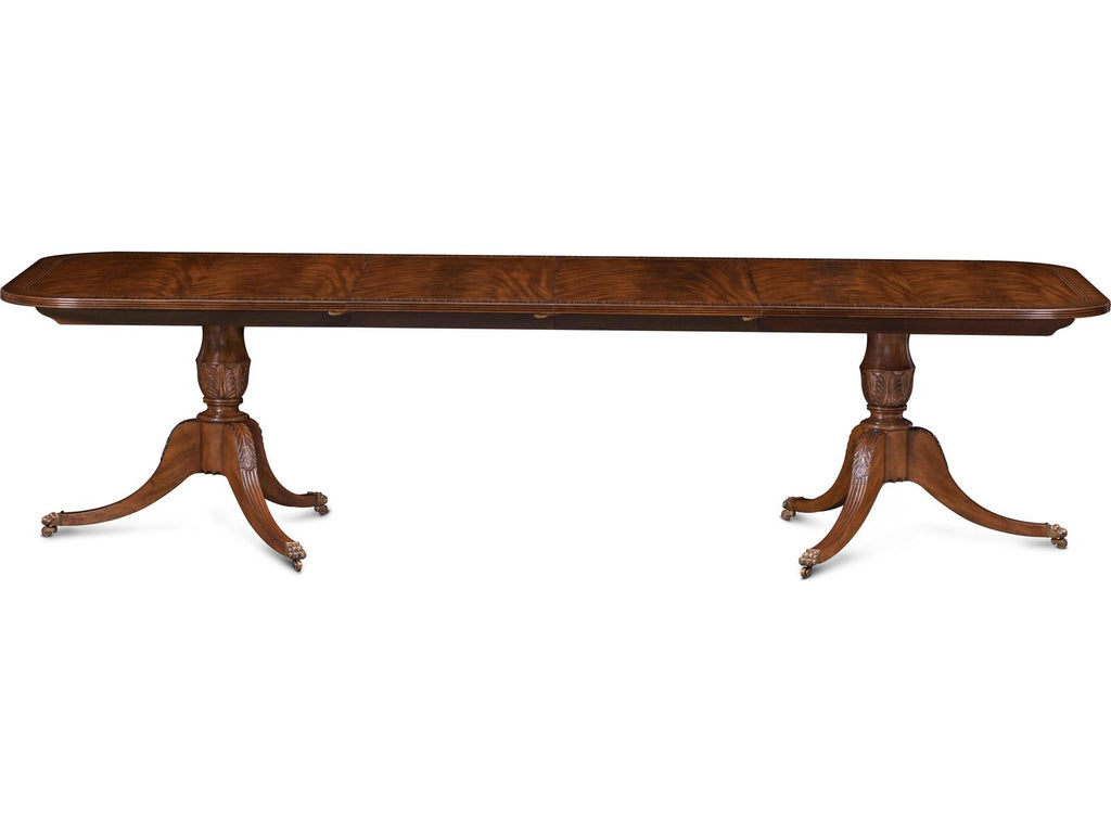 Mg Rectangular Bleached Reeded Wood Dining Table
