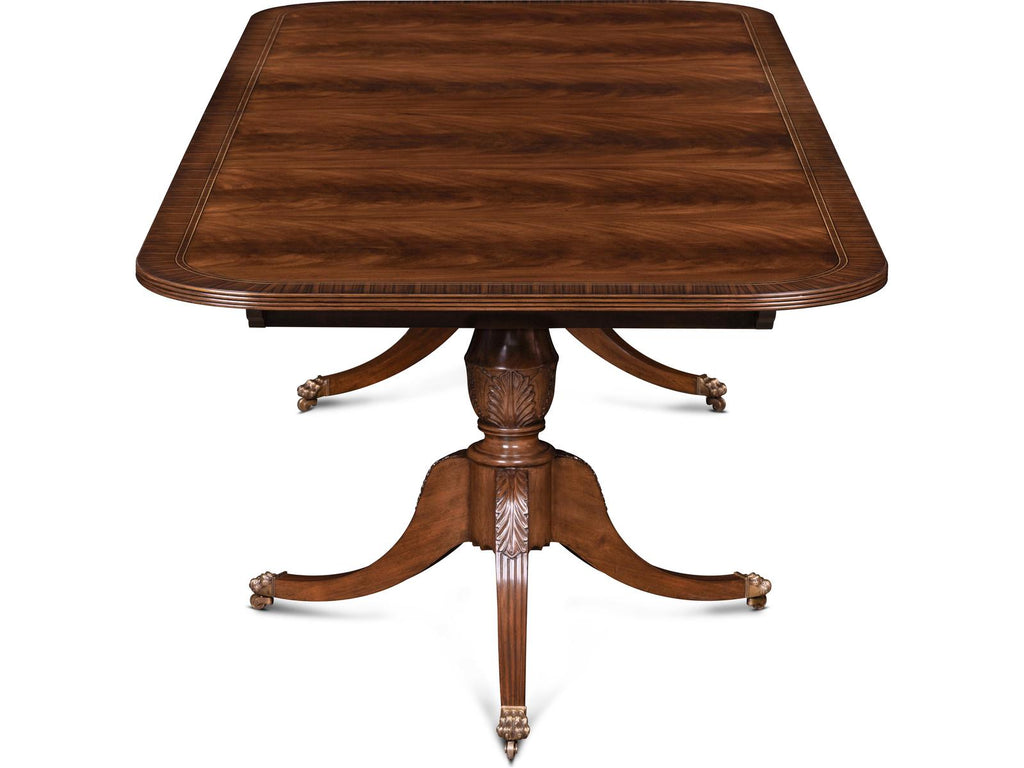 Mg Rectangular Bleached Reeded Wood Dining Table