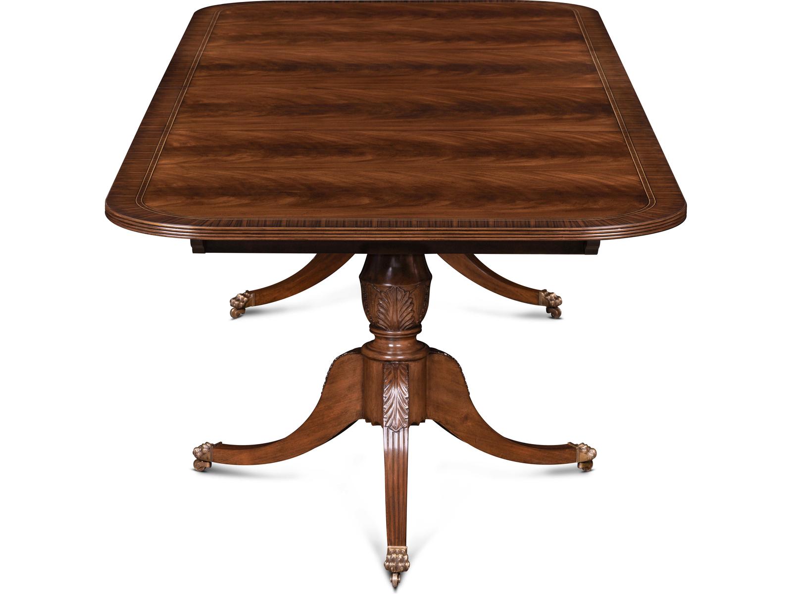 Mg Rectangular Bleached Reeded Wood Dining Table