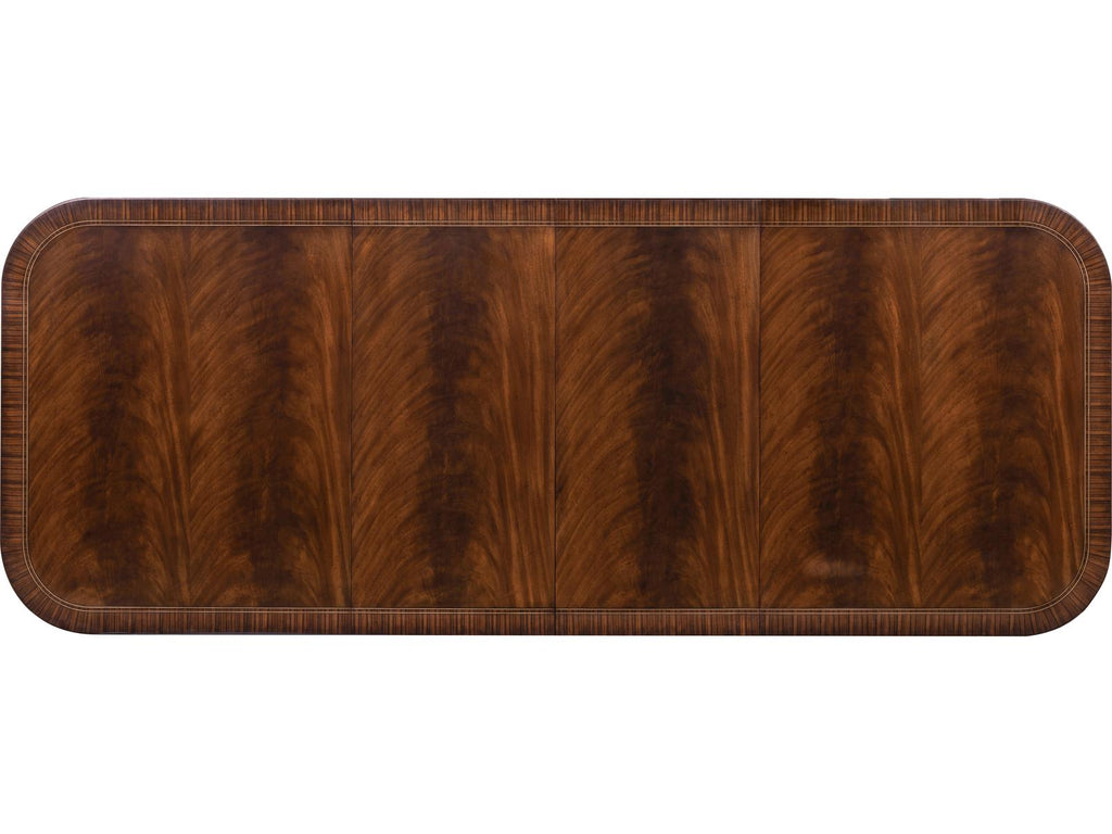 Mg Rectangular Bleached Reeded Wood Dining Table