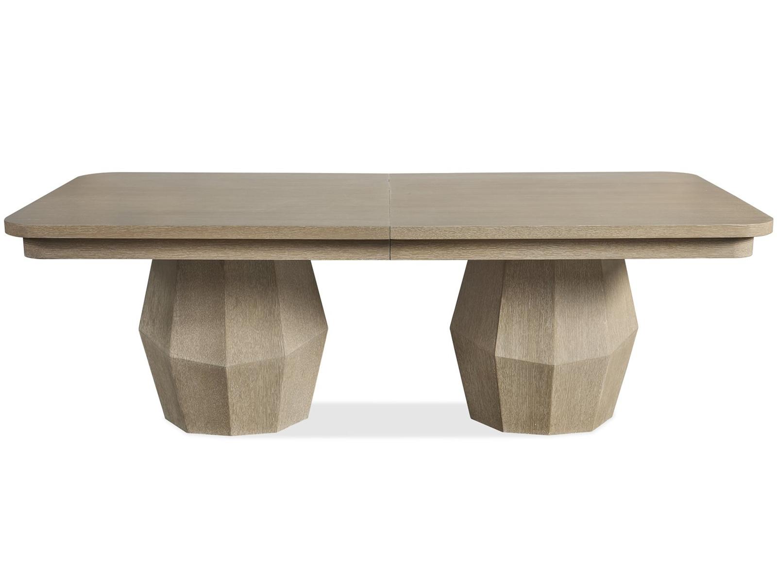 Serenity Extendable Dining Table in Light Cerused Oak