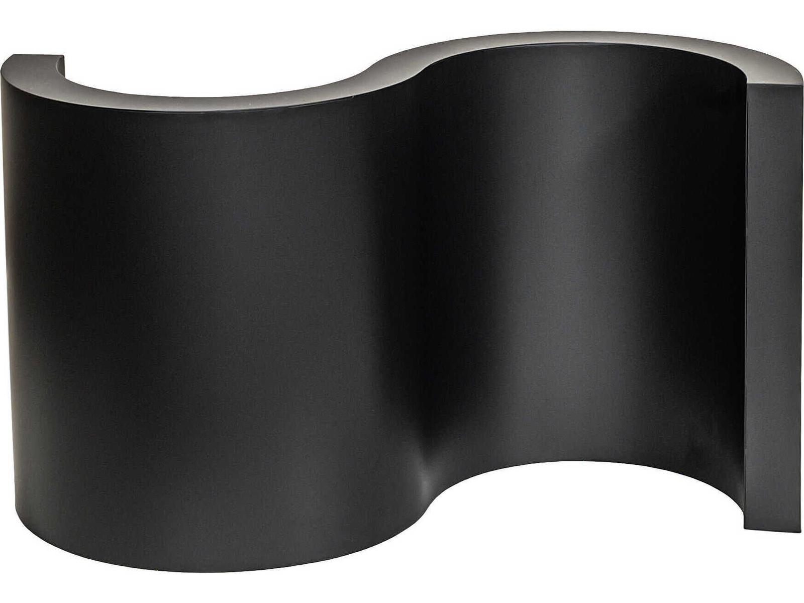Fused Rectangular Solar Black Coffee Table