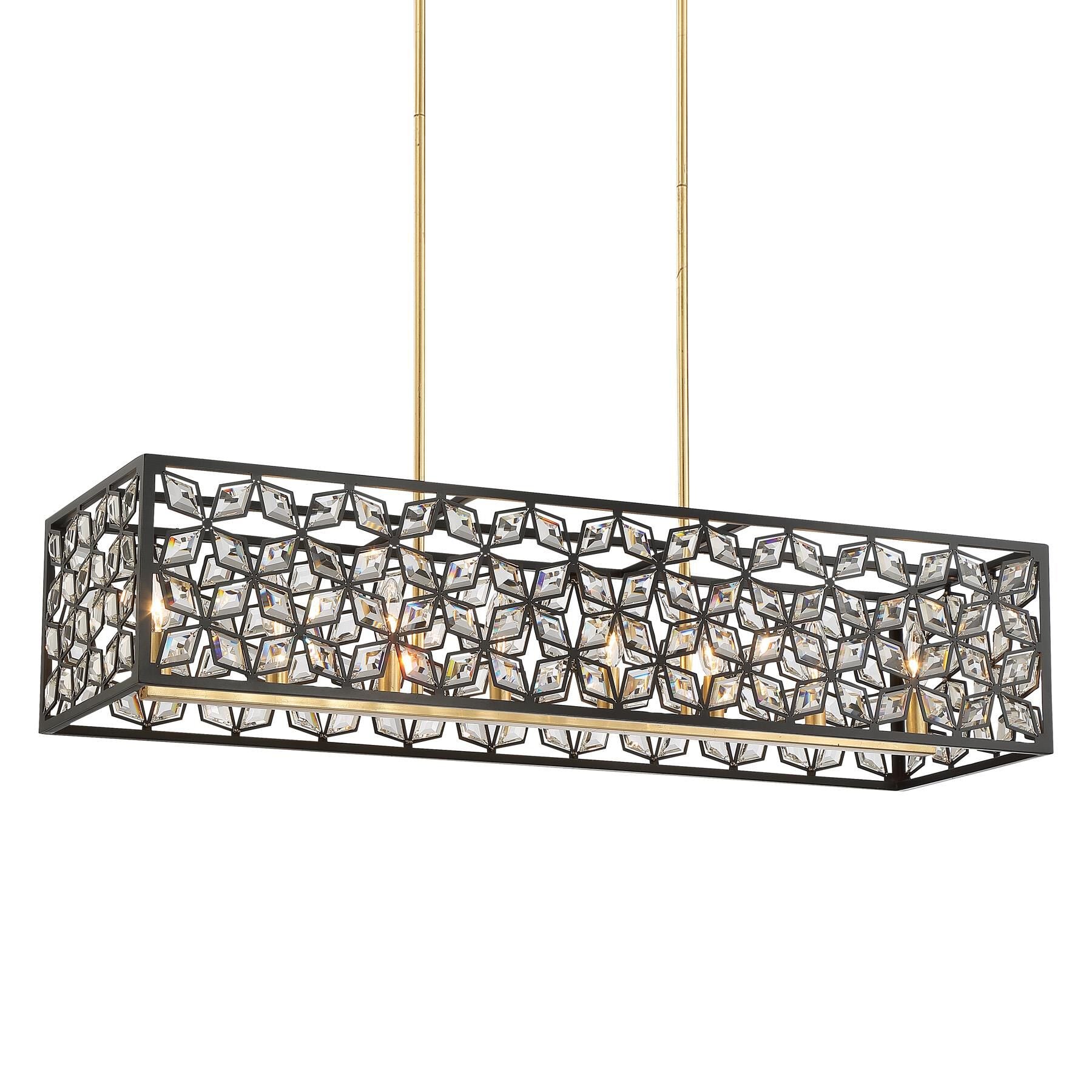 Metropolitan Lighting Brookcrest 39 Inch 8 Light Linear Suspension Light Cp482526