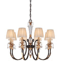Metropolitan Lighting Bella Cristallo 35 Inch 8 Light Chandelier Cp158604